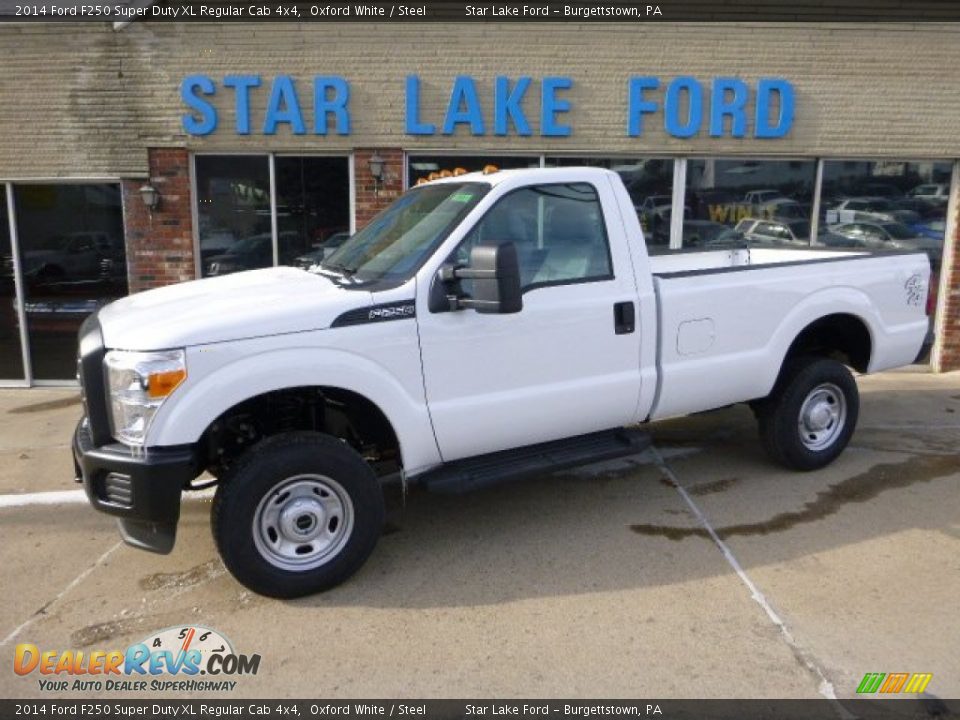 2014 Ford F250 Super Duty XL Regular Cab 4x4 Oxford White / Steel Photo #1