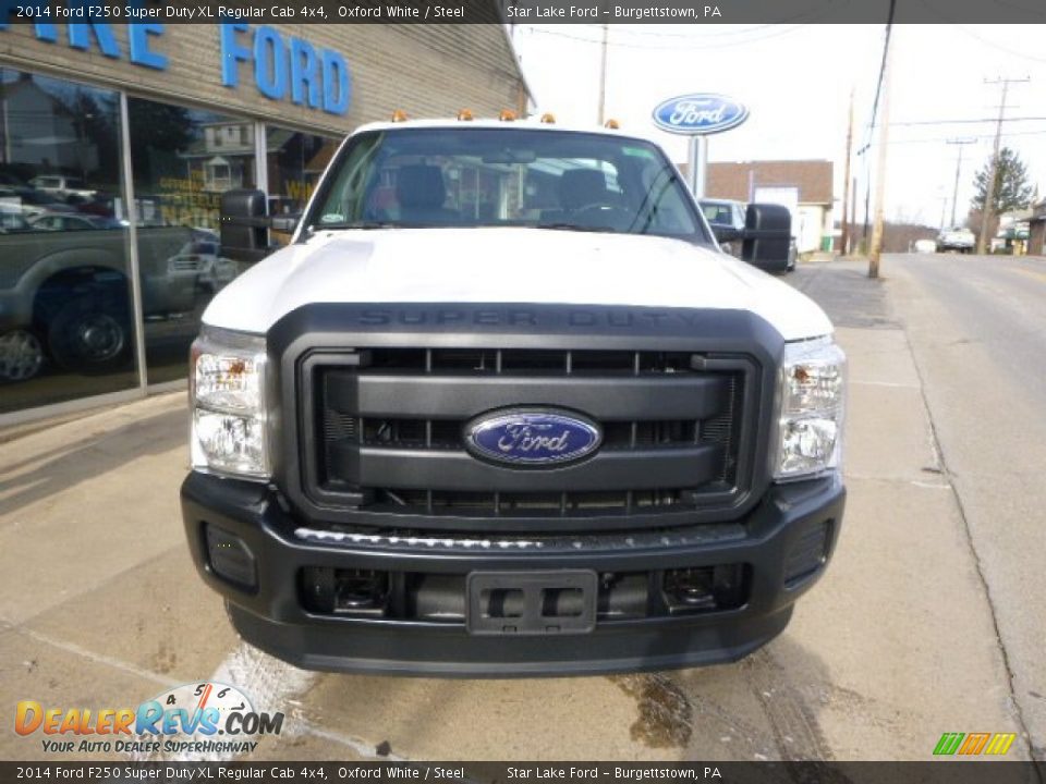 2014 Ford F250 Super Duty XL Regular Cab 4x4 Oxford White / Steel Photo #2