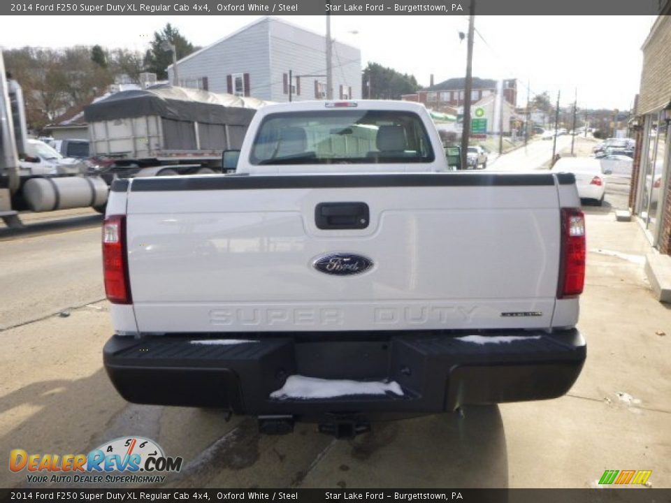 2014 Ford F250 Super Duty XL Regular Cab 4x4 Oxford White / Steel Photo #5