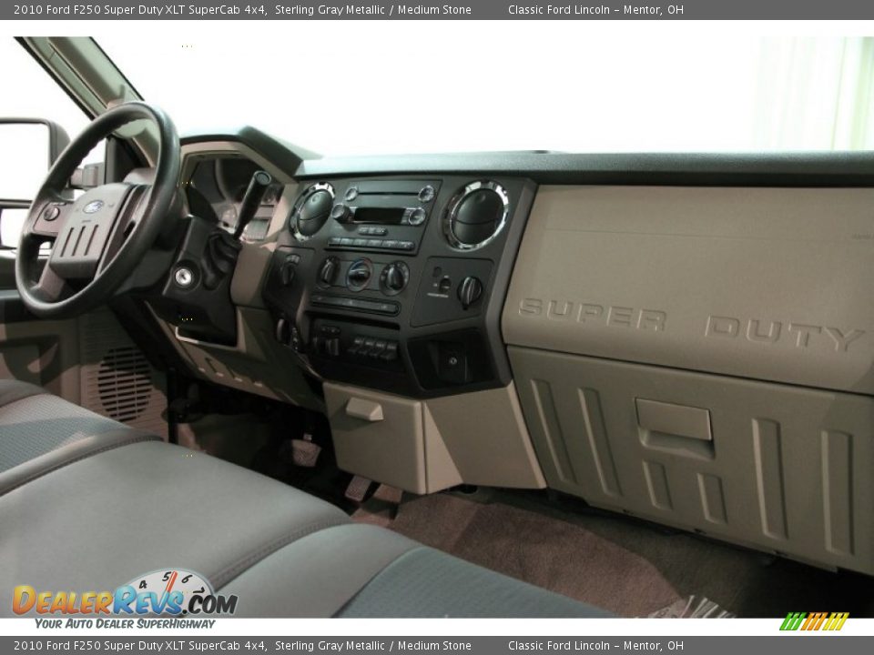 2010 Ford F250 Super Duty XLT SuperCab 4x4 Sterling Gray Metallic / Medium Stone Photo #12