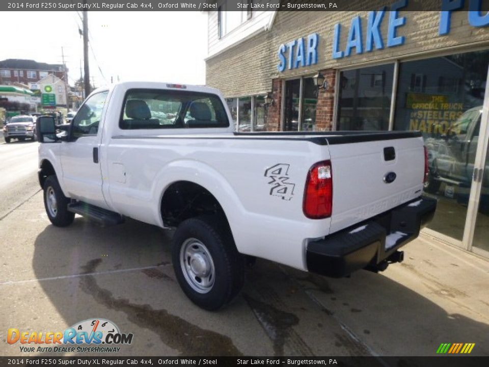 2014 Ford F250 Super Duty XL Regular Cab 4x4 Oxford White / Steel Photo #6