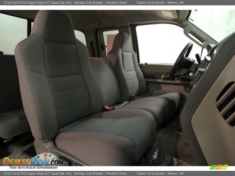 2010 Ford F250 Super Duty XLT SuperCab 4x4 Sterling Gray Metallic / Medium Stone Photo #13
