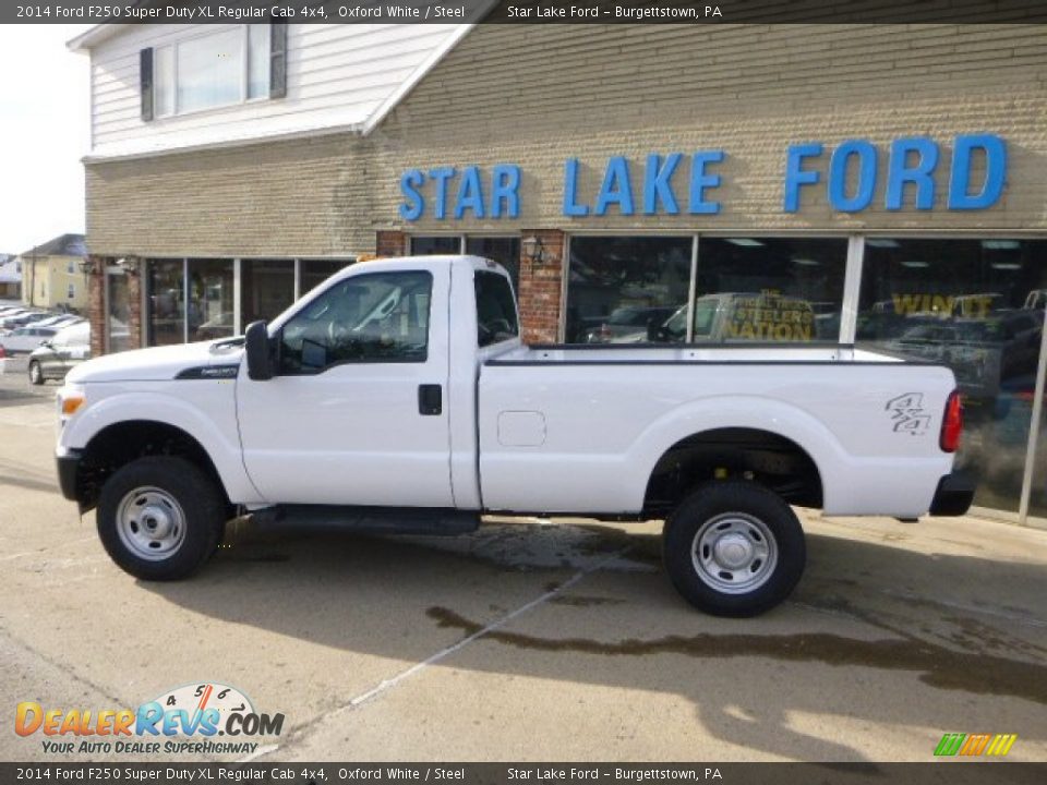 2014 Ford F250 Super Duty XL Regular Cab 4x4 Oxford White / Steel Photo #7