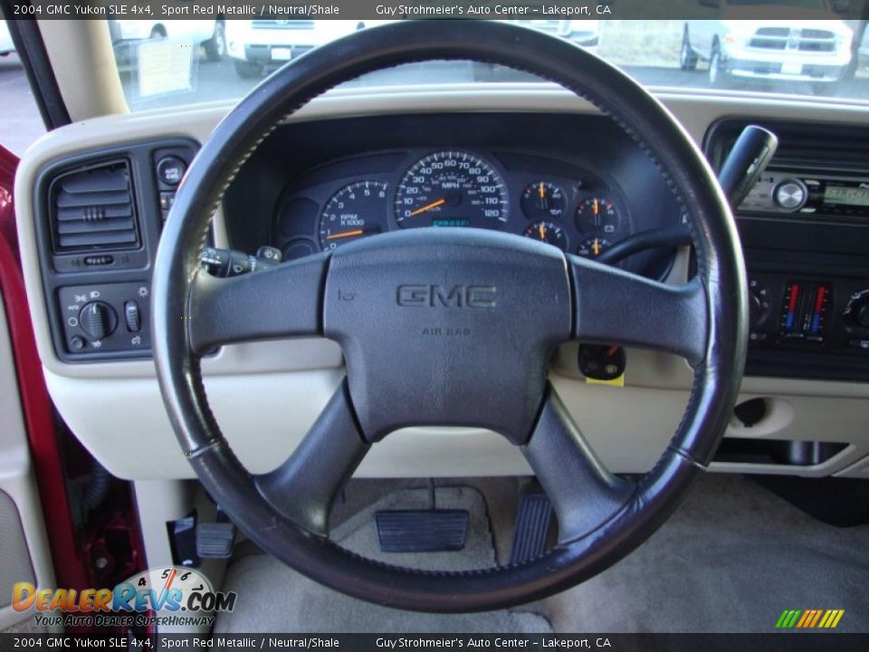 2004 GMC Yukon SLE 4x4 Sport Red Metallic / Neutral/Shale Photo #13