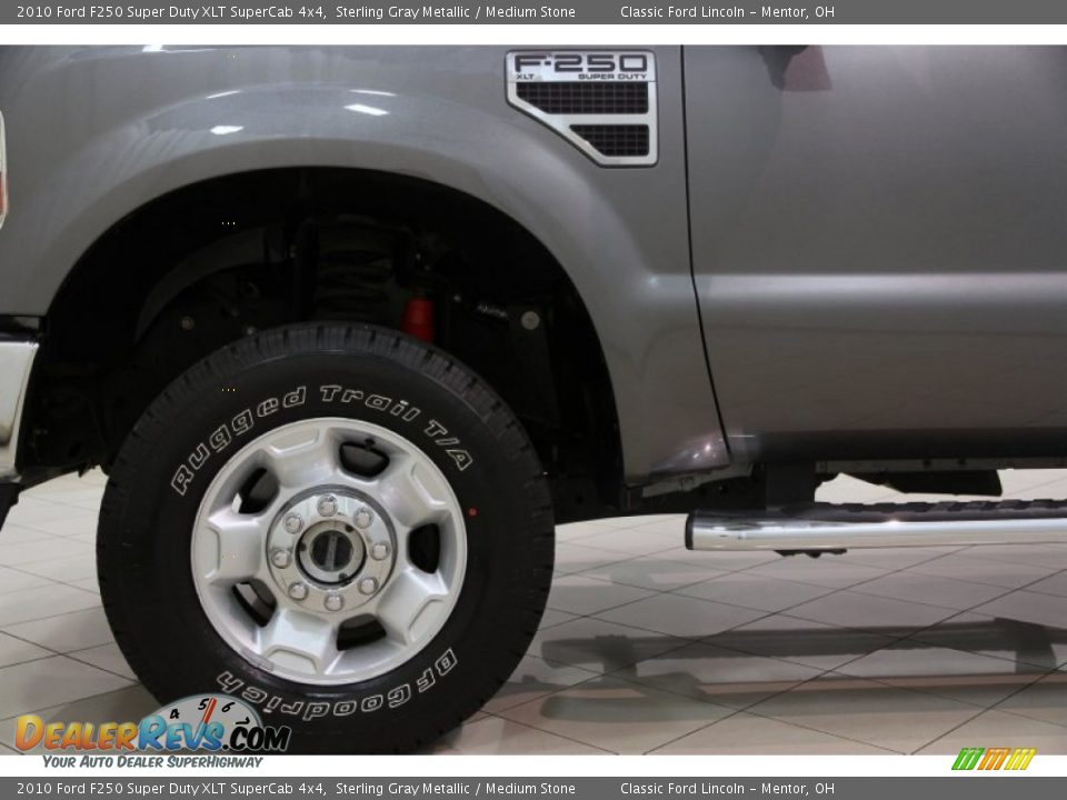 2010 Ford F250 Super Duty XLT SuperCab 4x4 Sterling Gray Metallic / Medium Stone Photo #18