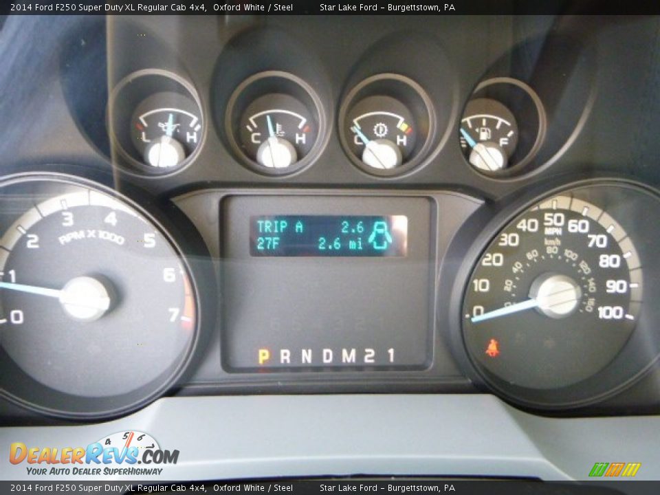 2014 Ford F250 Super Duty XL Regular Cab 4x4 Gauges Photo #19