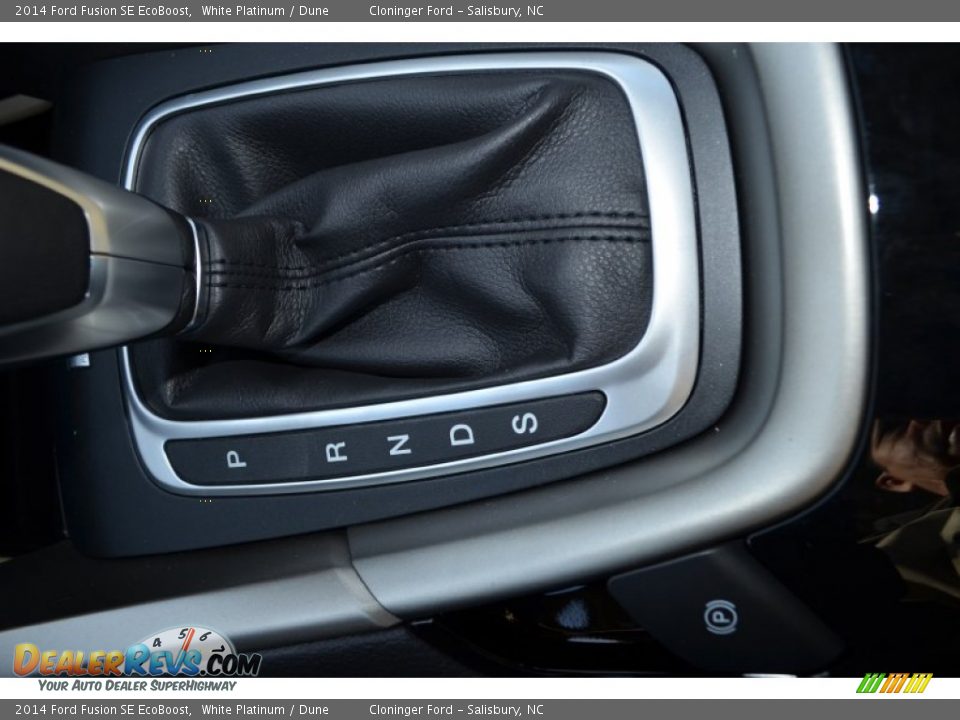 2014 Ford Fusion SE EcoBoost White Platinum / Dune Photo #21