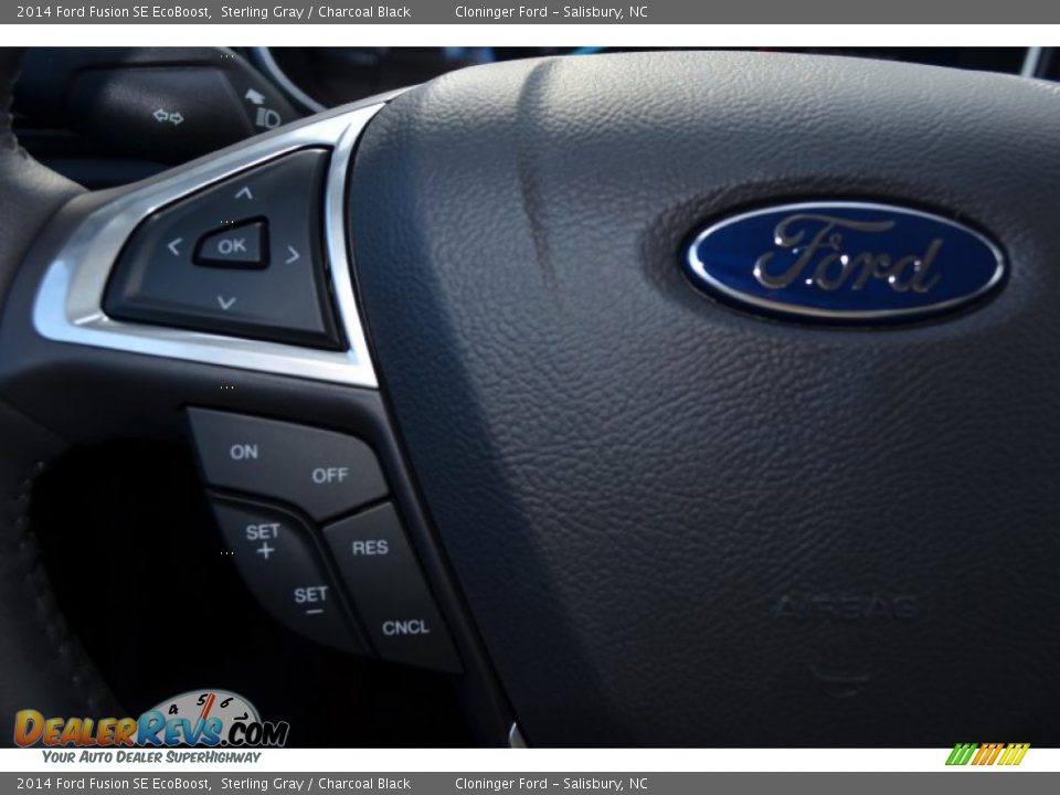 2014 Ford Fusion SE EcoBoost Sterling Gray / Charcoal Black Photo #23
