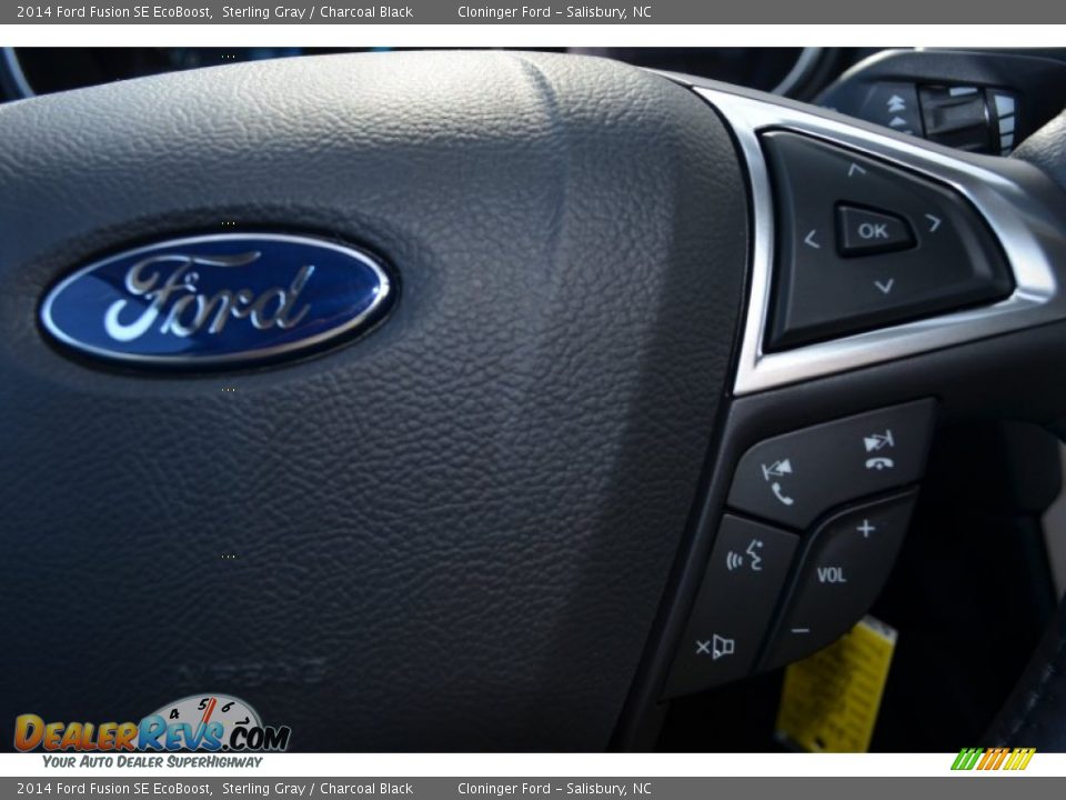 2014 Ford Fusion SE EcoBoost Sterling Gray / Charcoal Black Photo #24