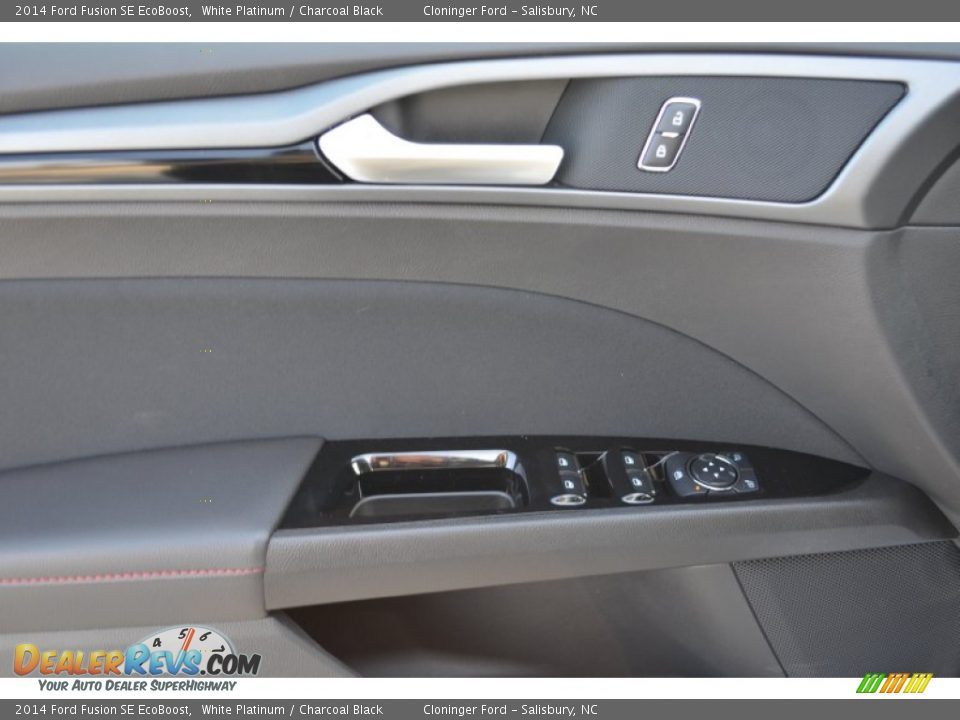 2014 Ford Fusion SE EcoBoost White Platinum / Charcoal Black Photo #4