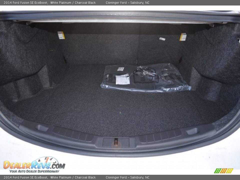 2014 Ford Fusion SE EcoBoost White Platinum / Charcoal Black Photo #8