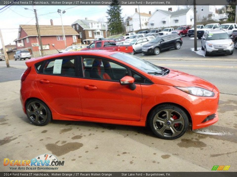 Molten Orange 2014 Ford Fiesta ST Hatchback Photo #4
