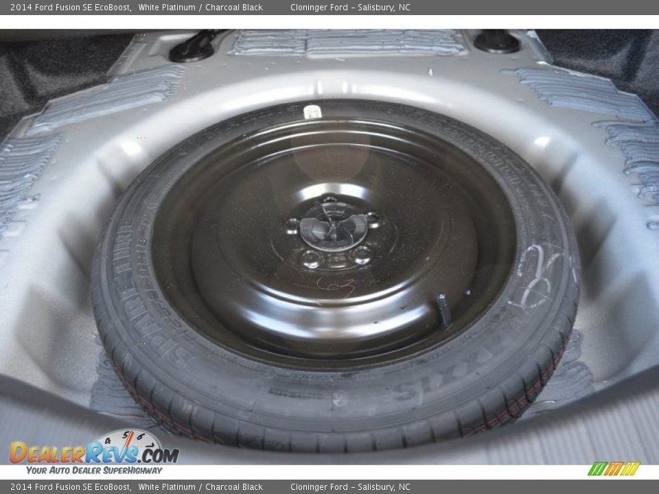 2014 Ford Fusion SE EcoBoost White Platinum / Charcoal Black Photo #9