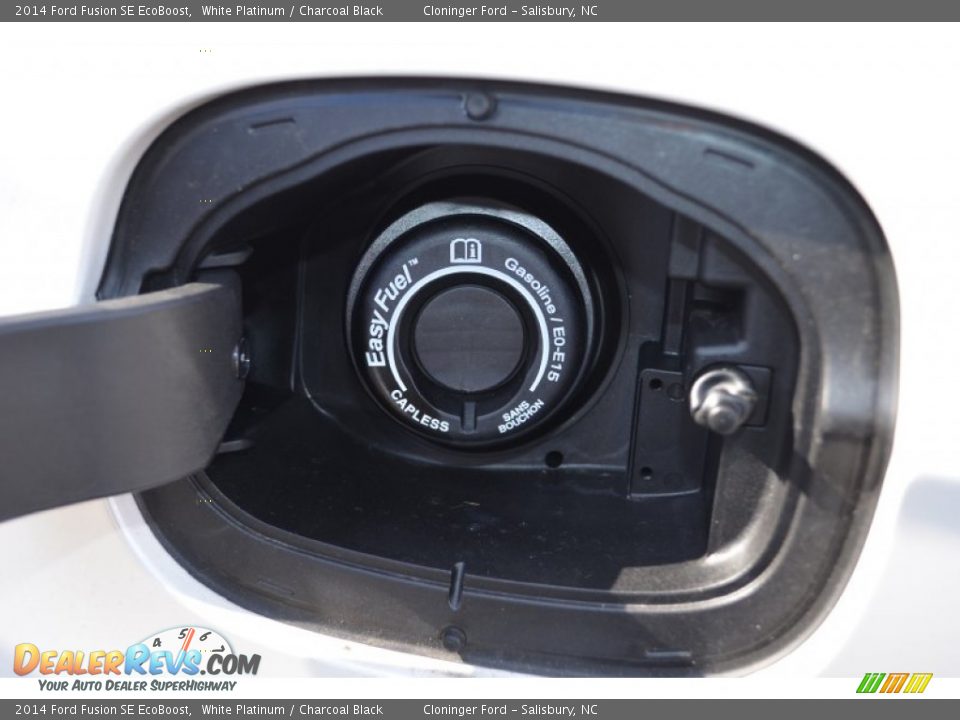 2014 Ford Fusion SE EcoBoost White Platinum / Charcoal Black Photo #11