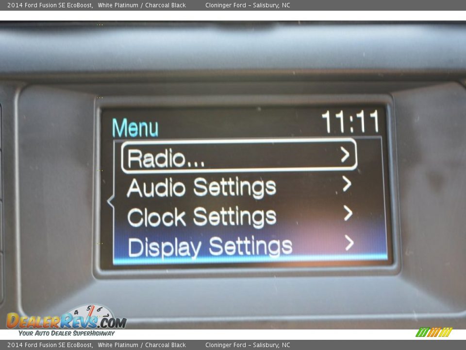 2014 Ford Fusion SE EcoBoost White Platinum / Charcoal Black Photo #13