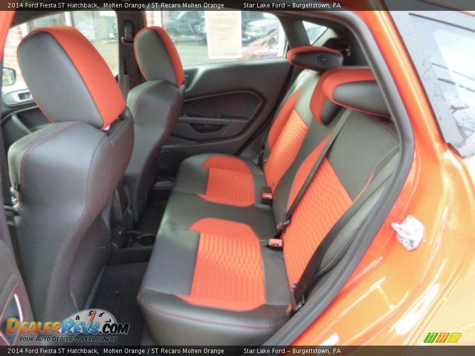 Rear Seat of 2014 Ford Fiesta ST Hatchback Photo #10