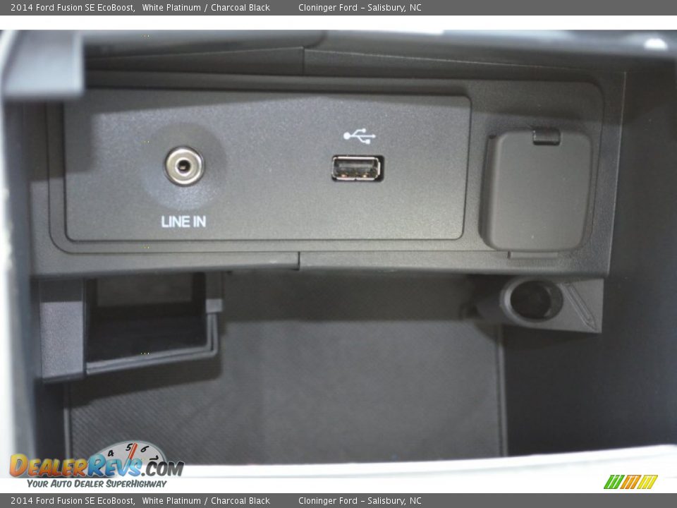 2014 Ford Fusion SE EcoBoost White Platinum / Charcoal Black Photo #15