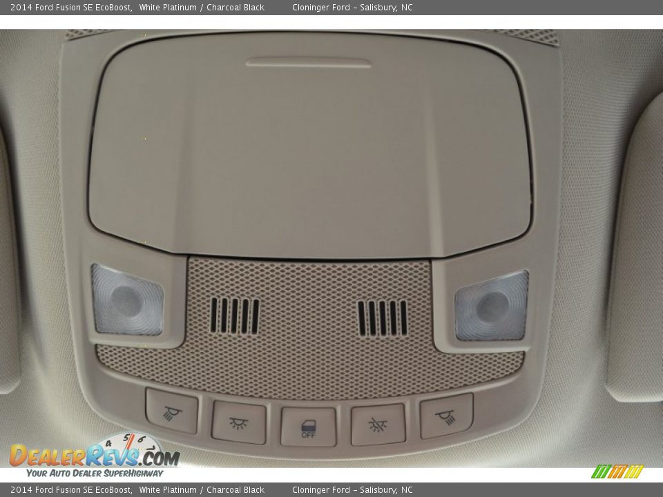 2014 Ford Fusion SE EcoBoost White Platinum / Charcoal Black Photo #18