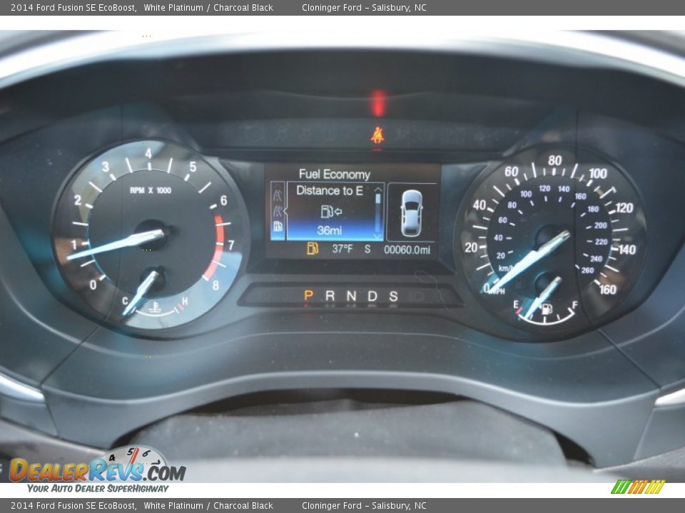 2014 Ford Fusion SE EcoBoost White Platinum / Charcoal Black Photo #21