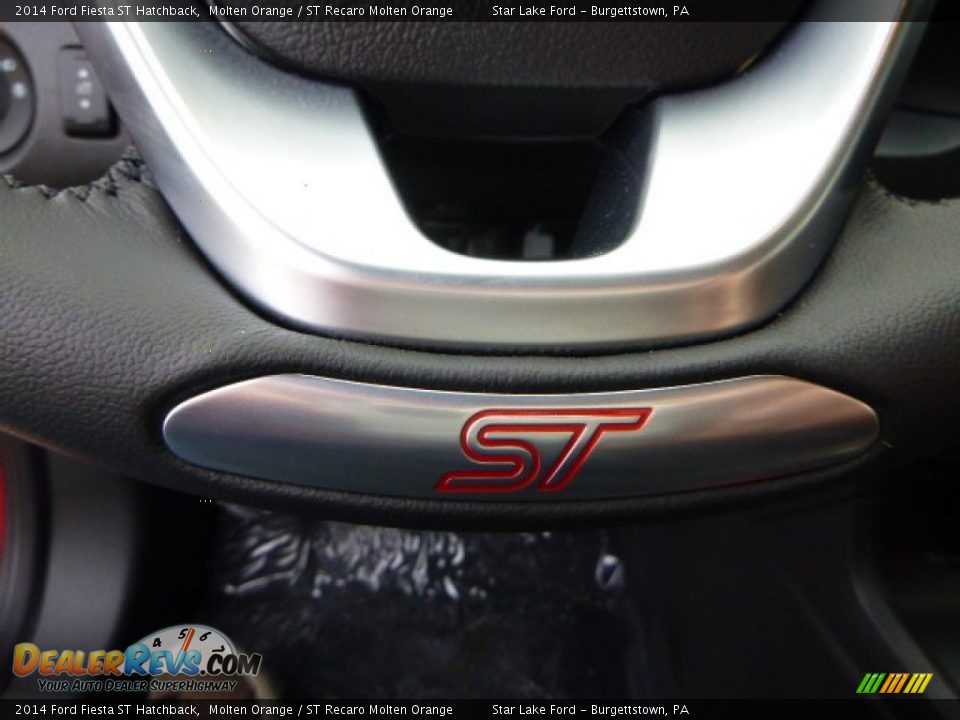 2014 Ford Fiesta ST Hatchback Molten Orange / ST Recaro Molten Orange Photo #18