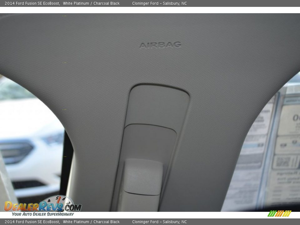 2014 Ford Fusion SE EcoBoost White Platinum / Charcoal Black Photo #23