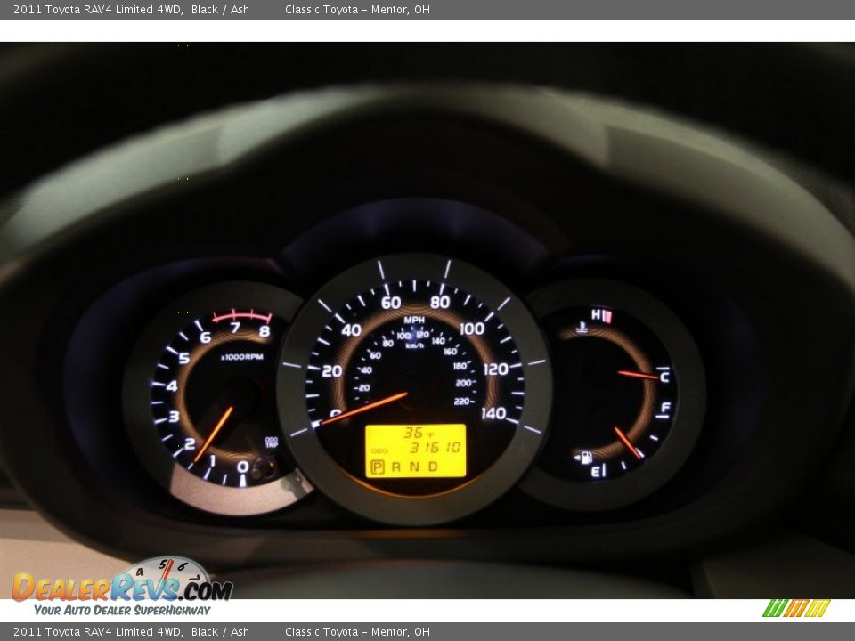 2011 Toyota RAV4 Limited 4WD Black / Ash Photo #7