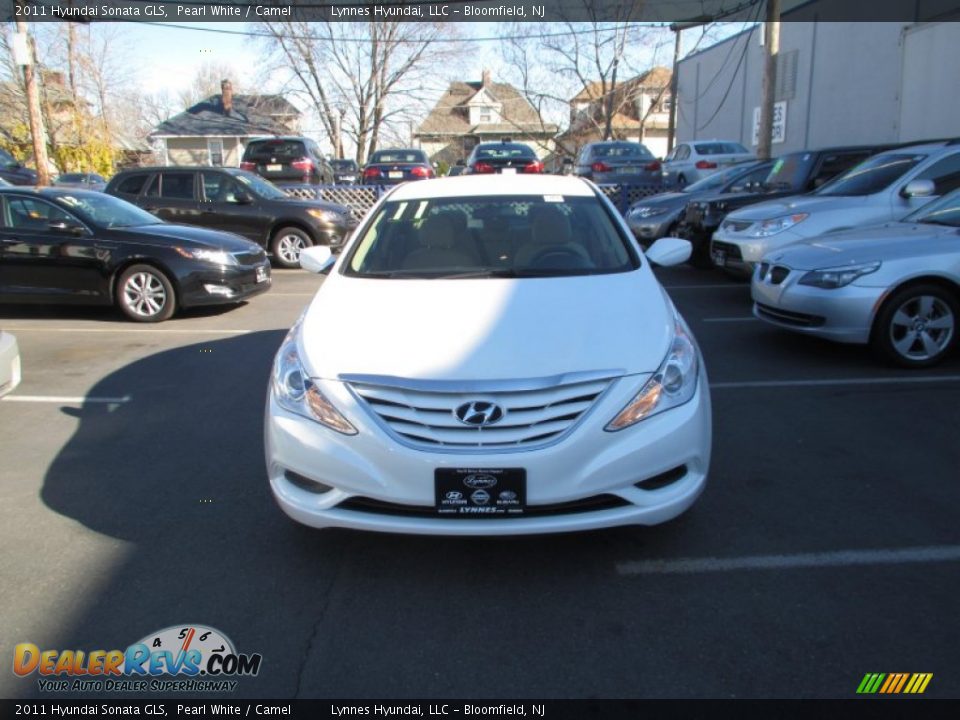 2011 Hyundai Sonata GLS Pearl White / Camel Photo #2