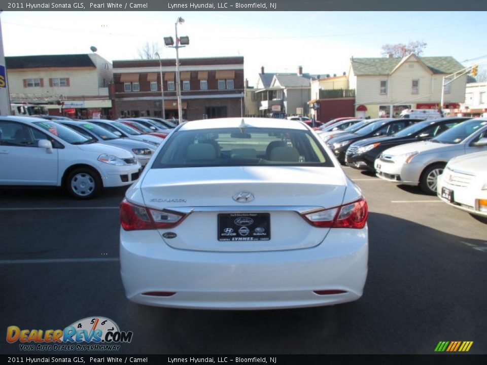 2011 Hyundai Sonata GLS Pearl White / Camel Photo #5