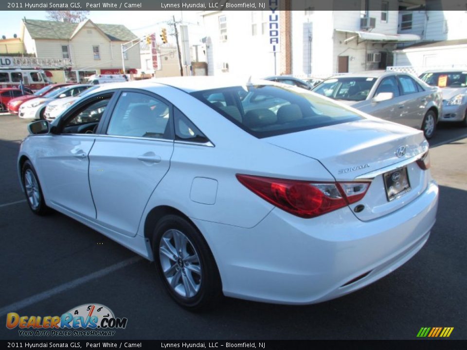 2011 Hyundai Sonata GLS Pearl White / Camel Photo #6