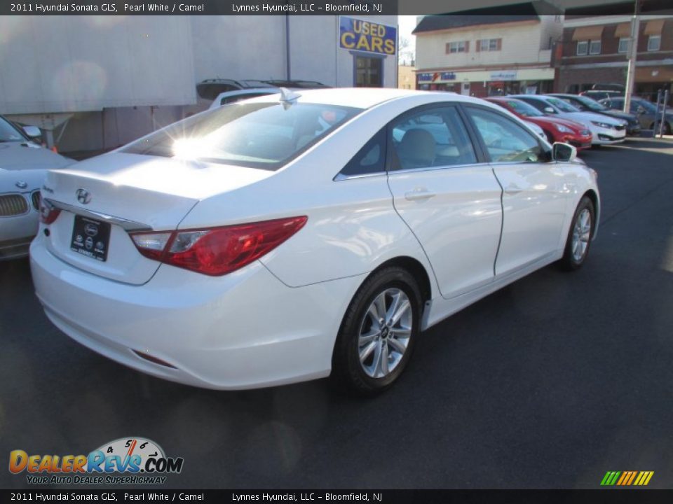 2011 Hyundai Sonata GLS Pearl White / Camel Photo #7