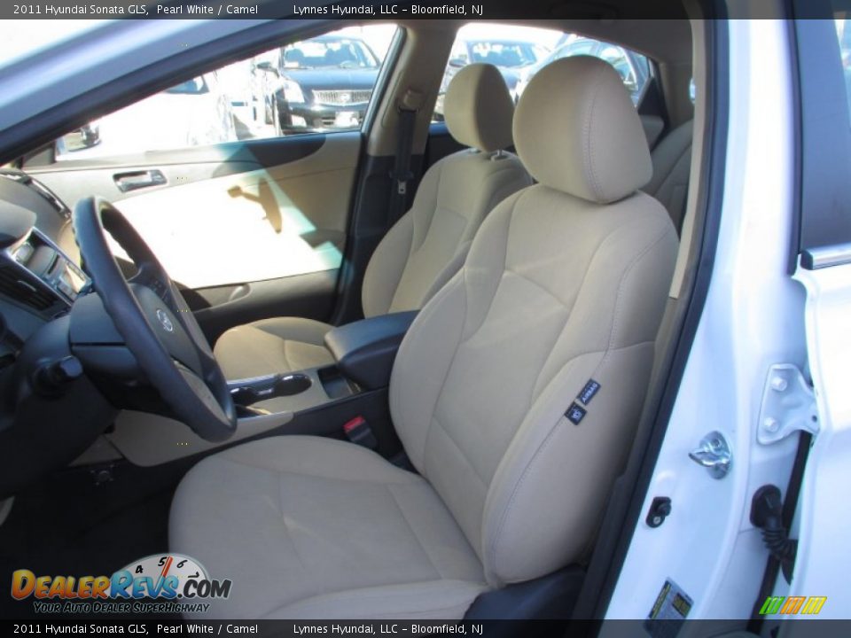 2011 Hyundai Sonata GLS Pearl White / Camel Photo #8