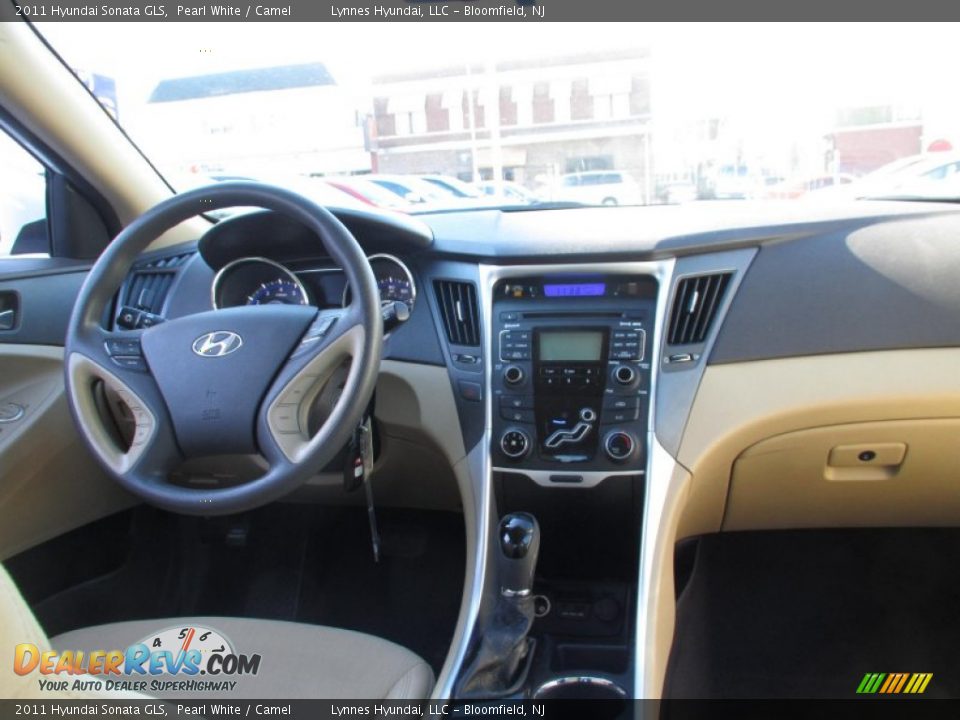 2011 Hyundai Sonata GLS Pearl White / Camel Photo #11