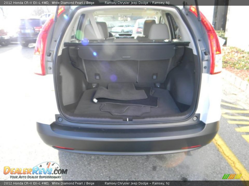 2012 Honda CR-V EX-L 4WD White Diamond Pearl / Beige Photo #8