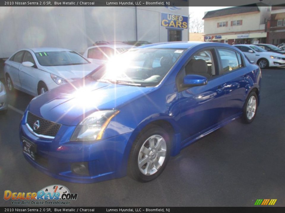 2010 Nissan Sentra 2.0 SR Blue Metallic / Charcoal Photo #3
