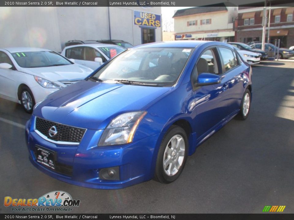 2010 Nissan Sentra 2.0 SR Blue Metallic / Charcoal Photo #4