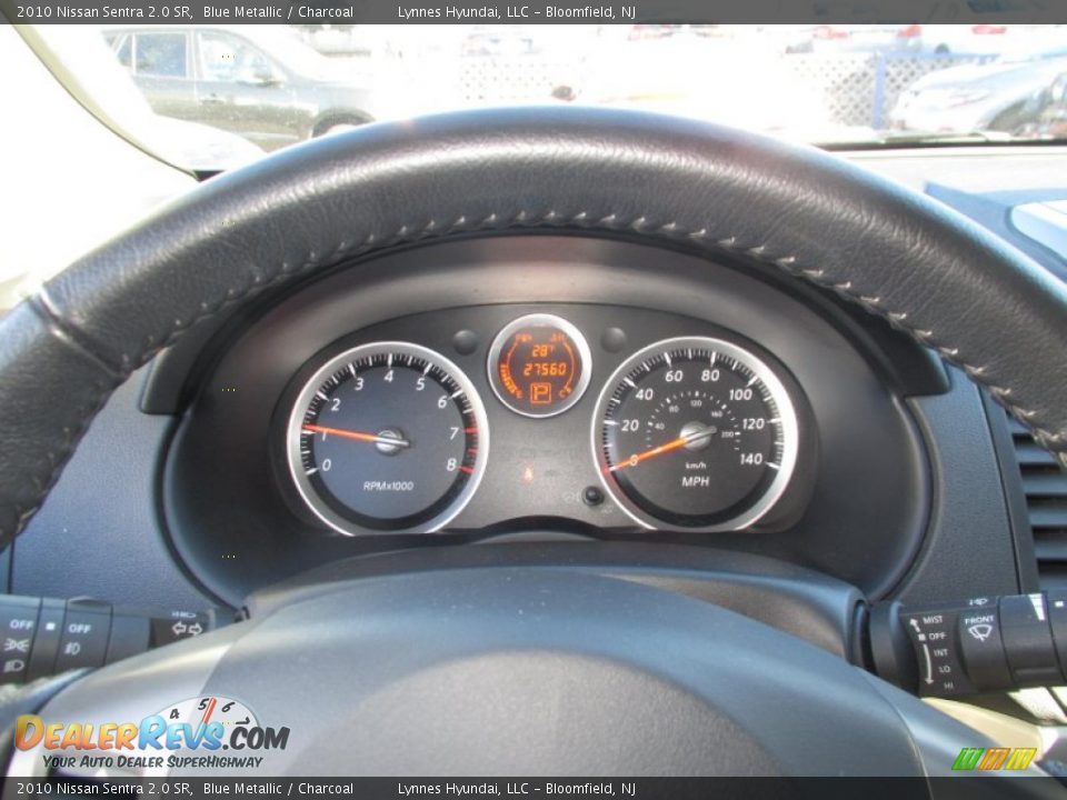 2010 Nissan Sentra 2.0 SR Blue Metallic / Charcoal Photo #13