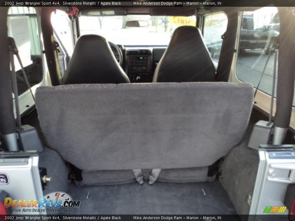 2002 Jeep Wrangler Sport 4x4 Silverstone Metallic / Agate Black Photo #9