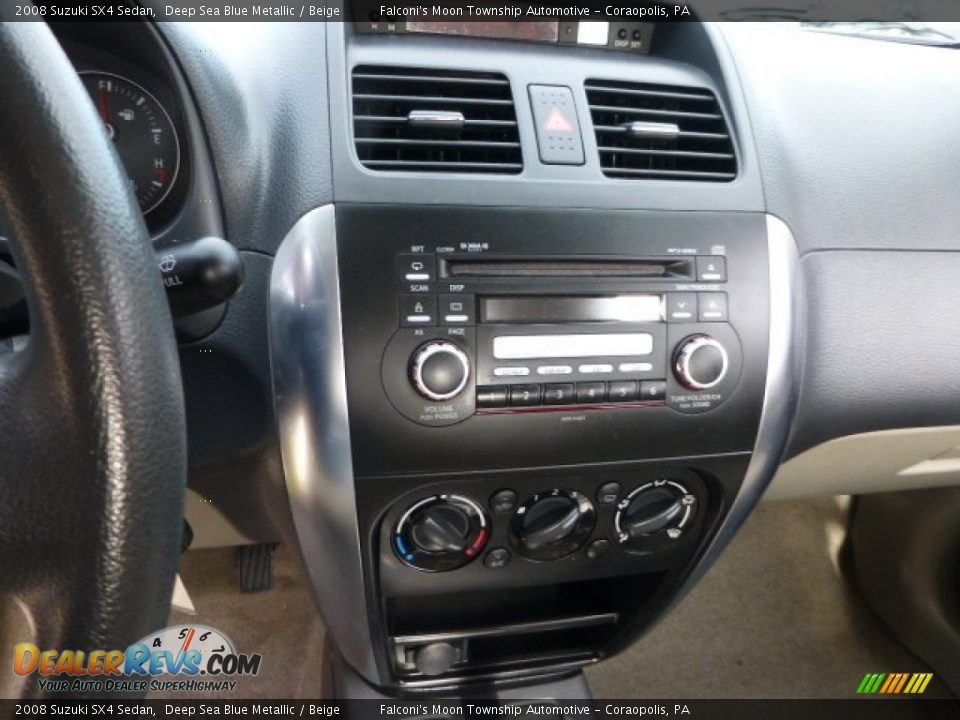 2008 Suzuki SX4 Sedan Deep Sea Blue Metallic / Beige Photo #23