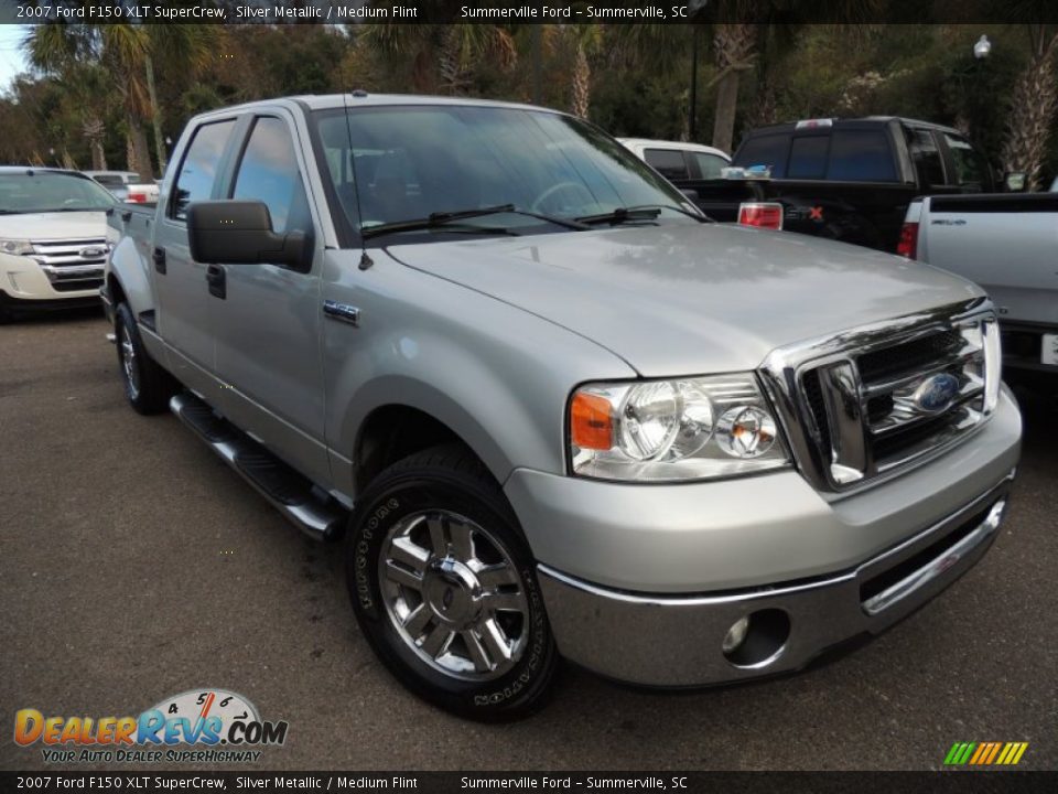 2007 Ford F150 XLT SuperCrew Silver Metallic / Medium Flint Photo #1