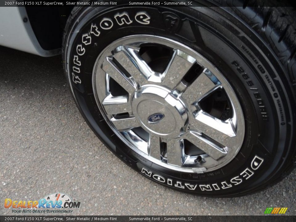 2007 Ford F150 XLT SuperCrew Silver Metallic / Medium Flint Photo #17