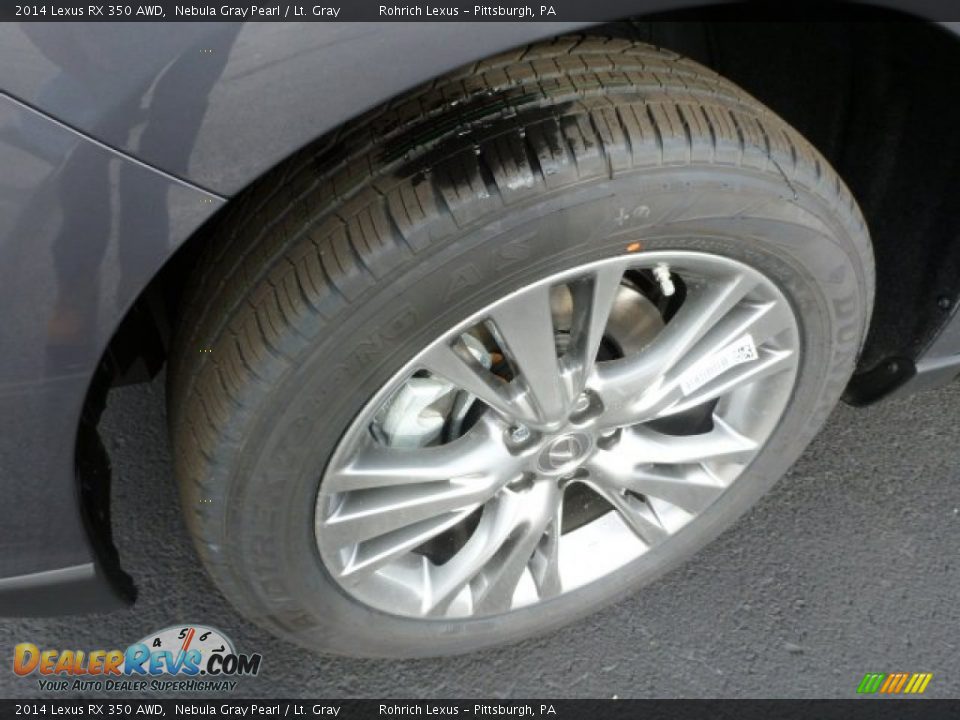 2014 Lexus RX 350 AWD Nebula Gray Pearl / Lt. Gray Photo #8