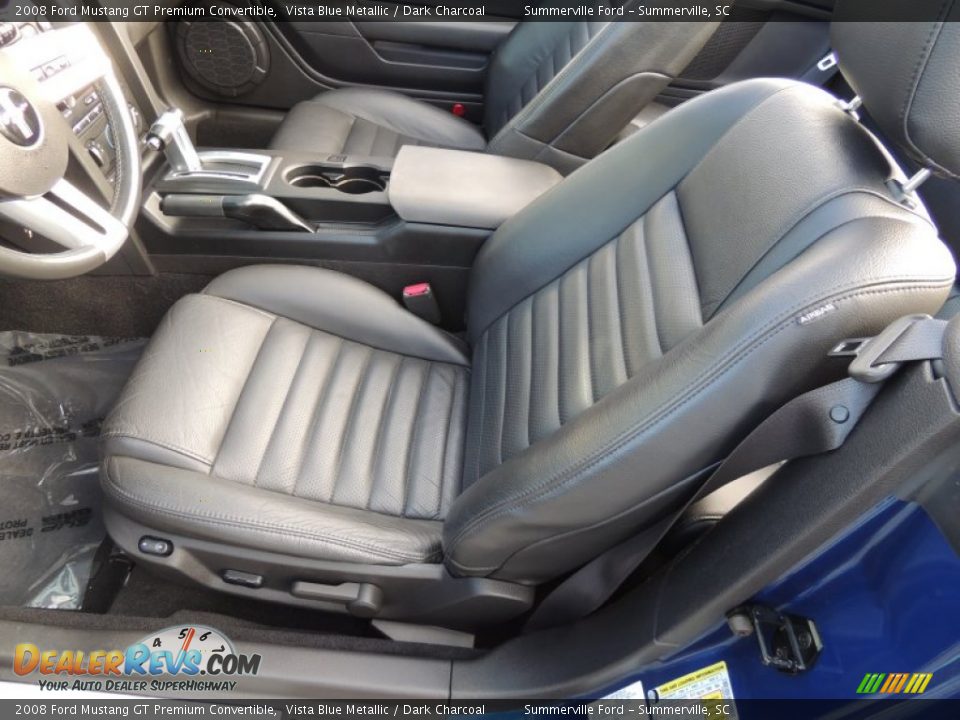 2008 Ford Mustang GT Premium Convertible Vista Blue Metallic / Dark Charcoal Photo #4