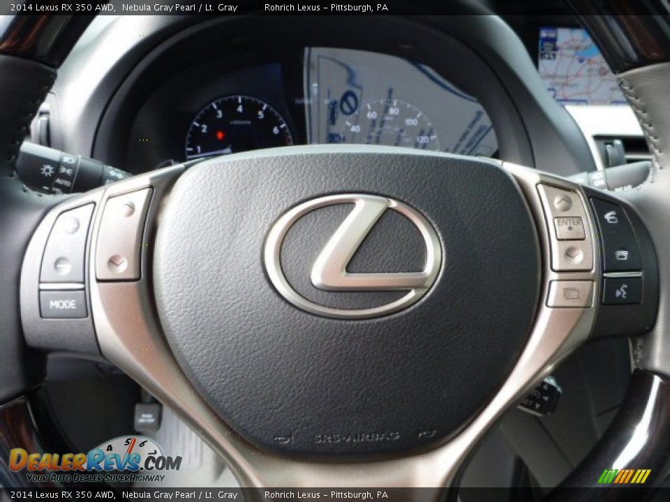 2014 Lexus RX 350 AWD Nebula Gray Pearl / Lt. Gray Photo #15
