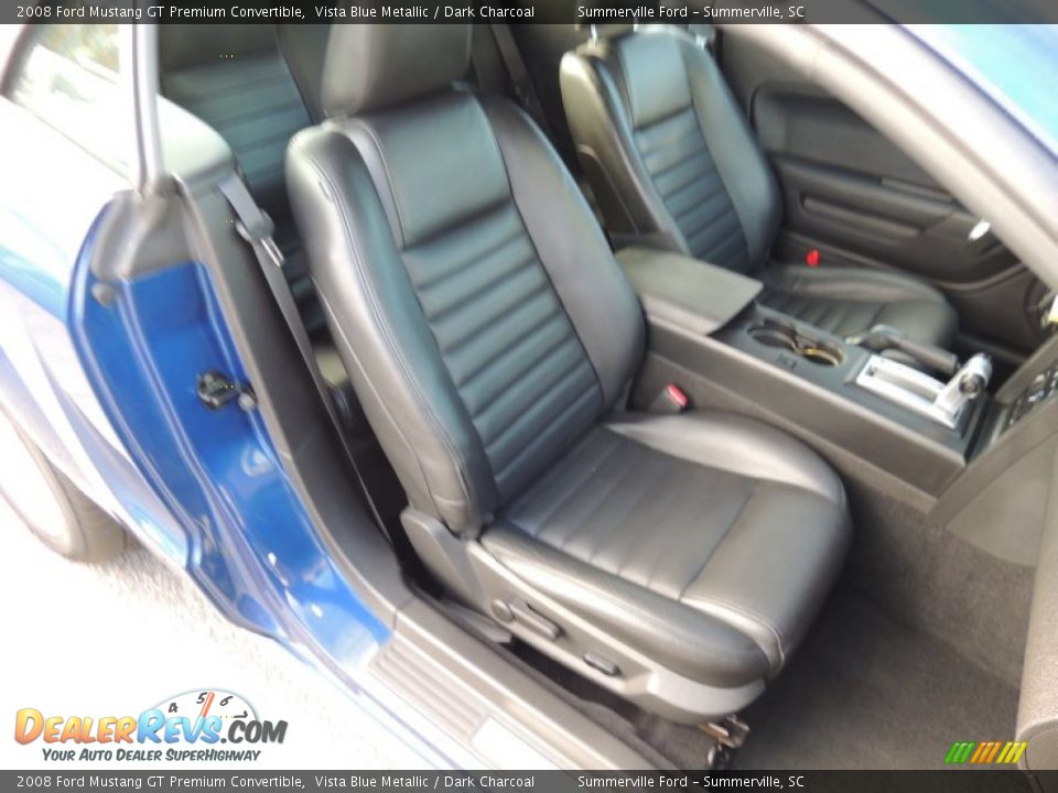 2008 Ford Mustang GT Premium Convertible Vista Blue Metallic / Dark Charcoal Photo #6