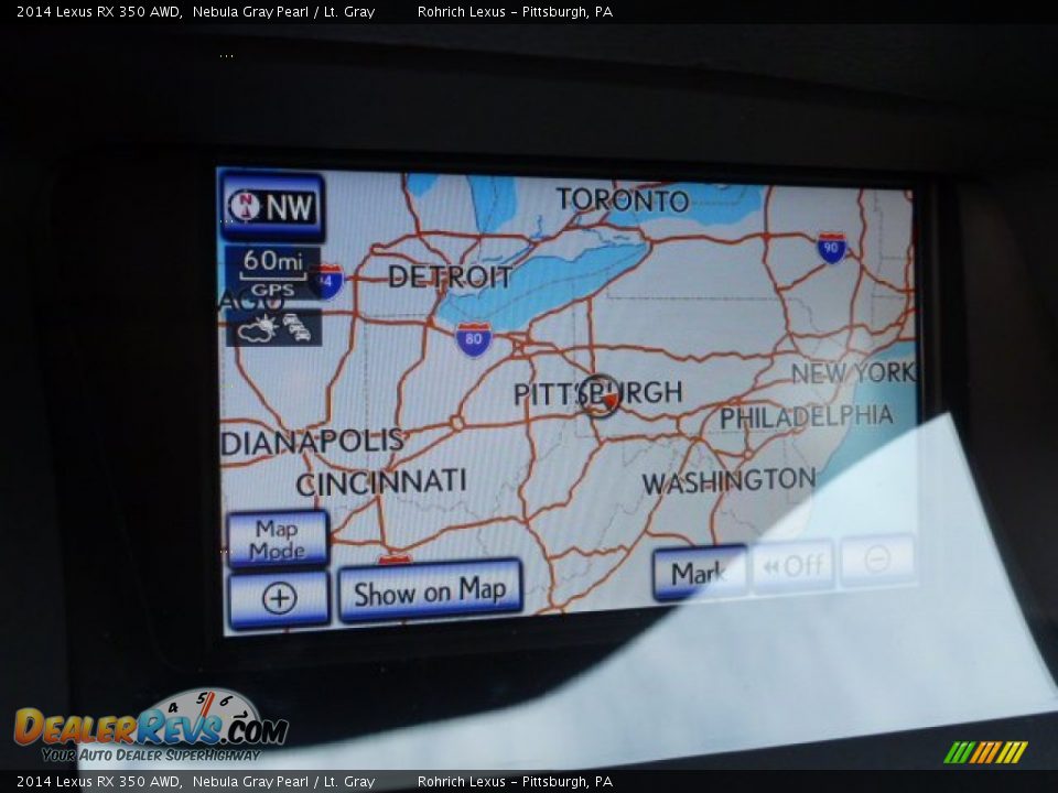 2014 Lexus RX 350 AWD Nebula Gray Pearl / Lt. Gray Photo #16
