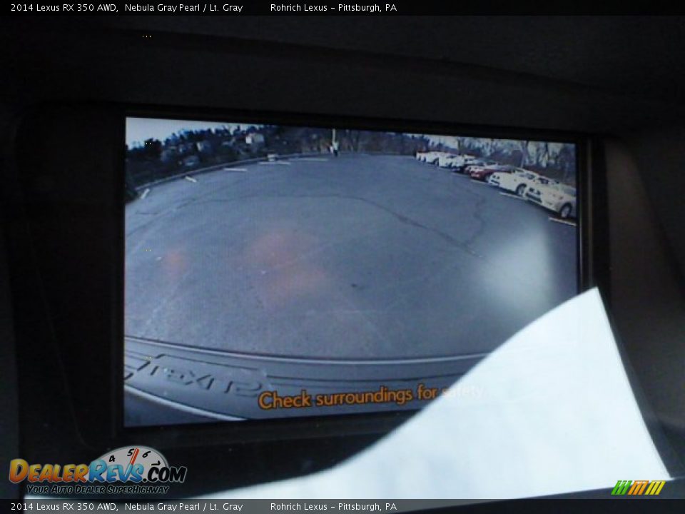 2014 Lexus RX 350 AWD Nebula Gray Pearl / Lt. Gray Photo #17