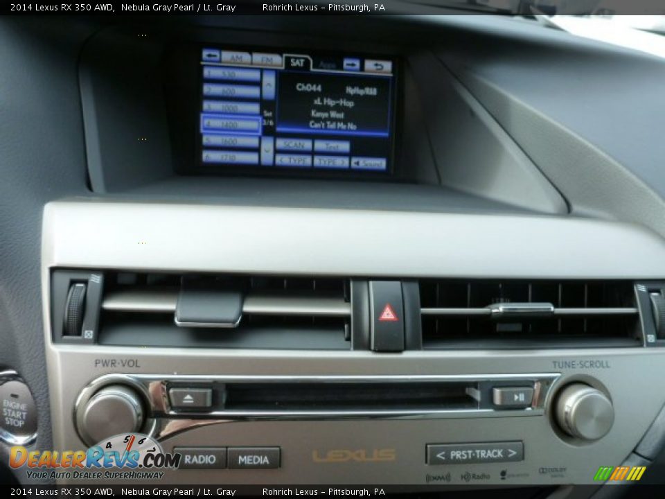 2014 Lexus RX 350 AWD Nebula Gray Pearl / Lt. Gray Photo #18