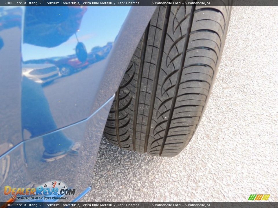 2008 Ford Mustang GT Premium Convertible Vista Blue Metallic / Dark Charcoal Photo #13