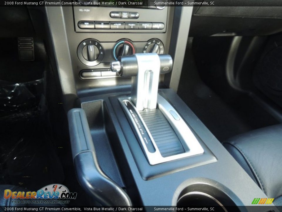 2008 Ford Mustang GT Premium Convertible Vista Blue Metallic / Dark Charcoal Photo #14