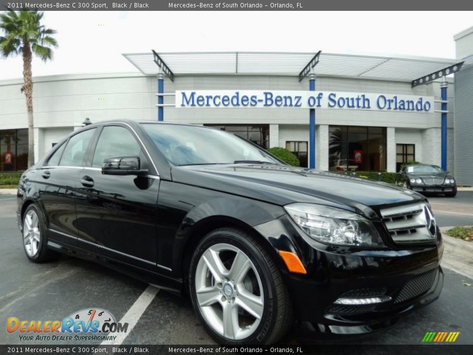 2011 Mercedes-Benz C 300 Sport Black / Black Photo #1